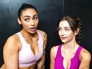 Lucky Sport Instructor Fucks Three Horny Chicks In The Gym